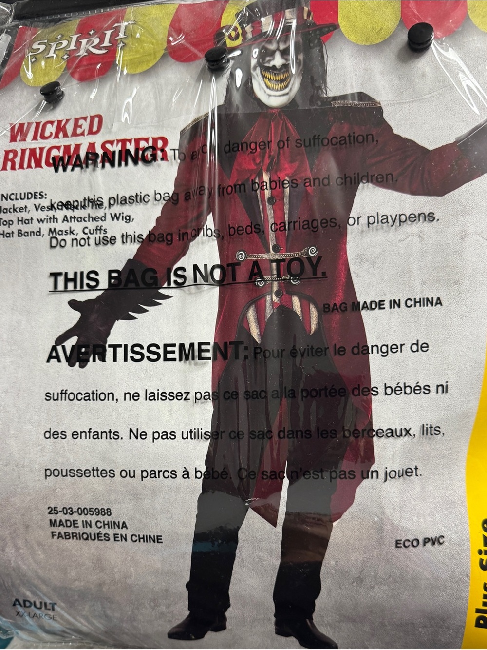 Spirit Wicked Ringmaster Adult Costume - Red